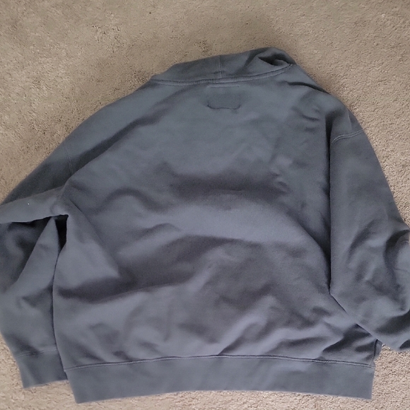 Men's Gray Hoodie with Orange Logo - Picture 8 of 10